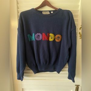 Vintage Mondo di Marco RARE monogrammed sweater size M (50)